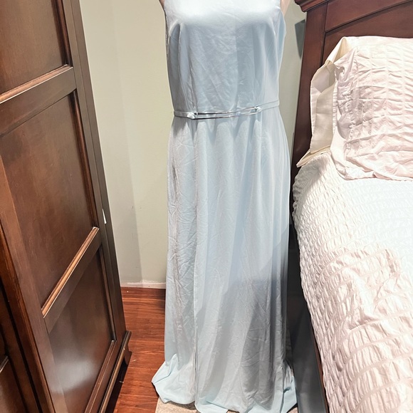 Halston Heritage Light Blue Maxi Dress - Picture 1 of 12